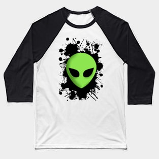 Alien Splatter Baseball T-Shirt